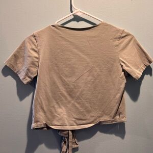 Sage Green Tie-Back Top